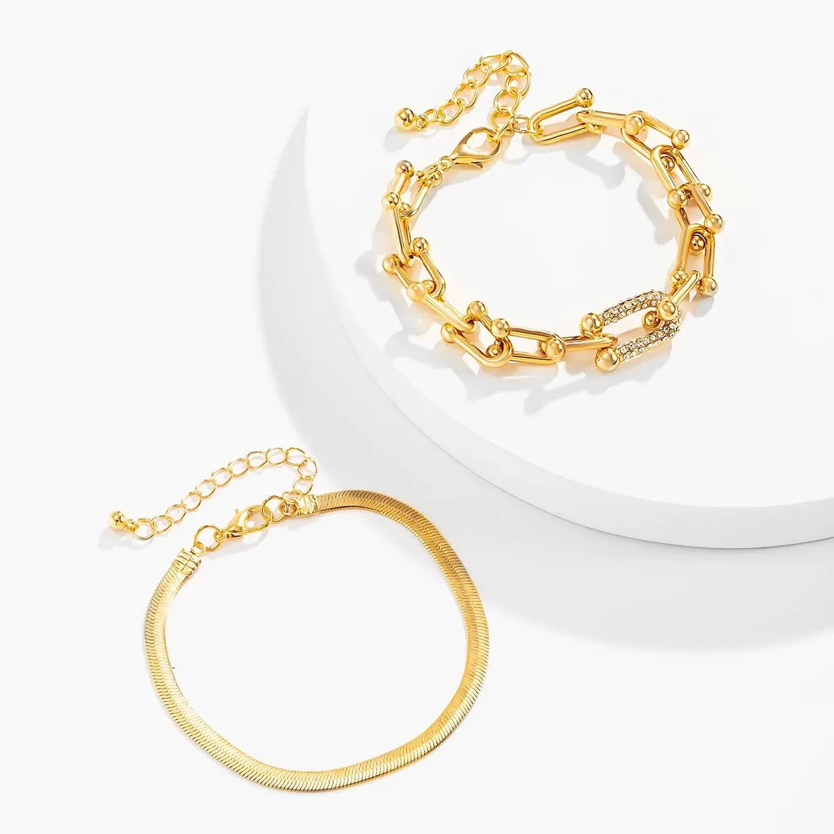 Dual Chain Bracelet Set – 2 Pieces 11