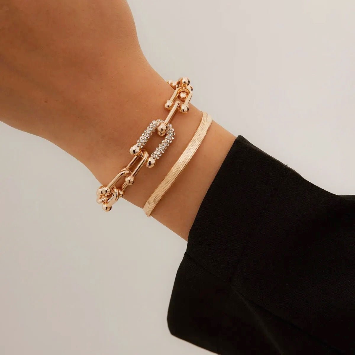 Dual Chain Bracelet Set – 2 Pieces 1