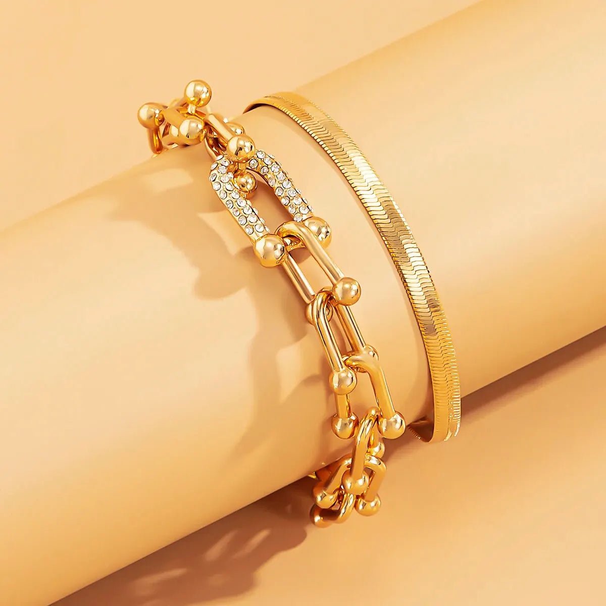 Dual Chain Bracelet Set – 2 Pieces 8