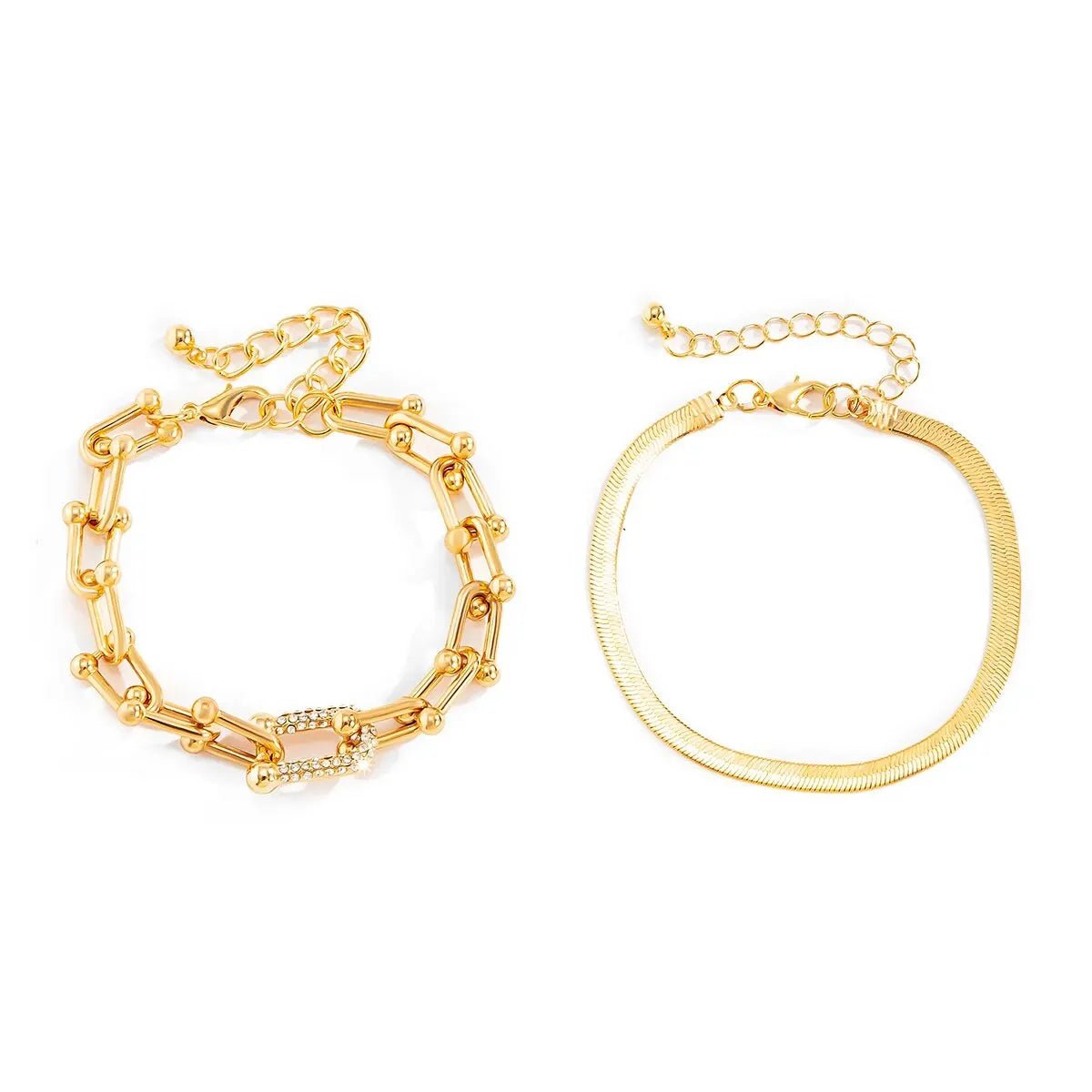 Dual Chain Bracelet Set – 2 Pieces 12