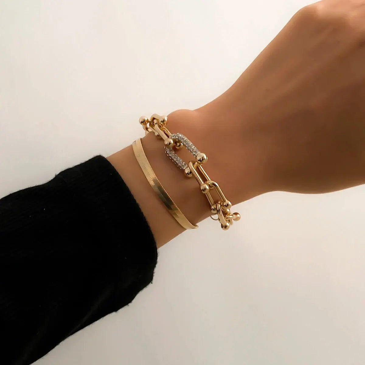 Dual Chain Bracelet Set – 2 Pieces 9