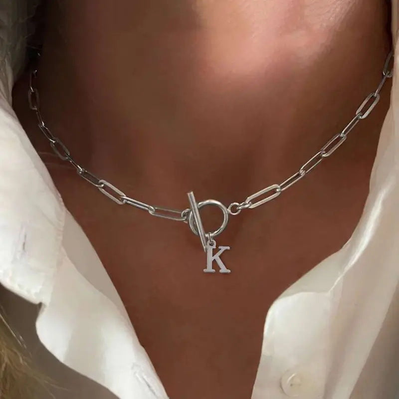 Signature Letter Lock Necklace 4