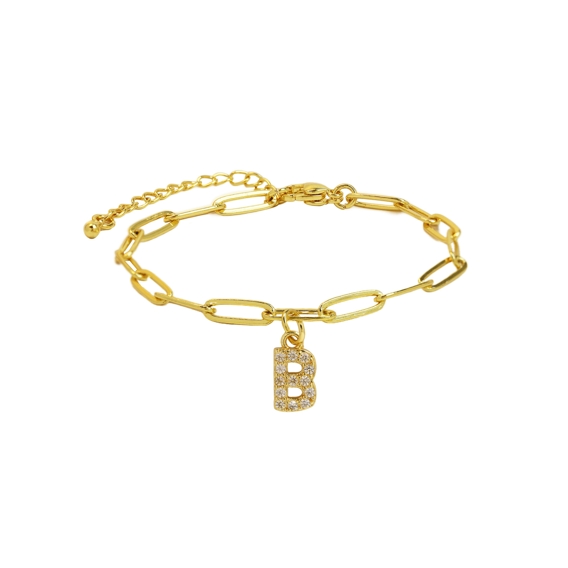 Dainty Letter Link Bracelet 8