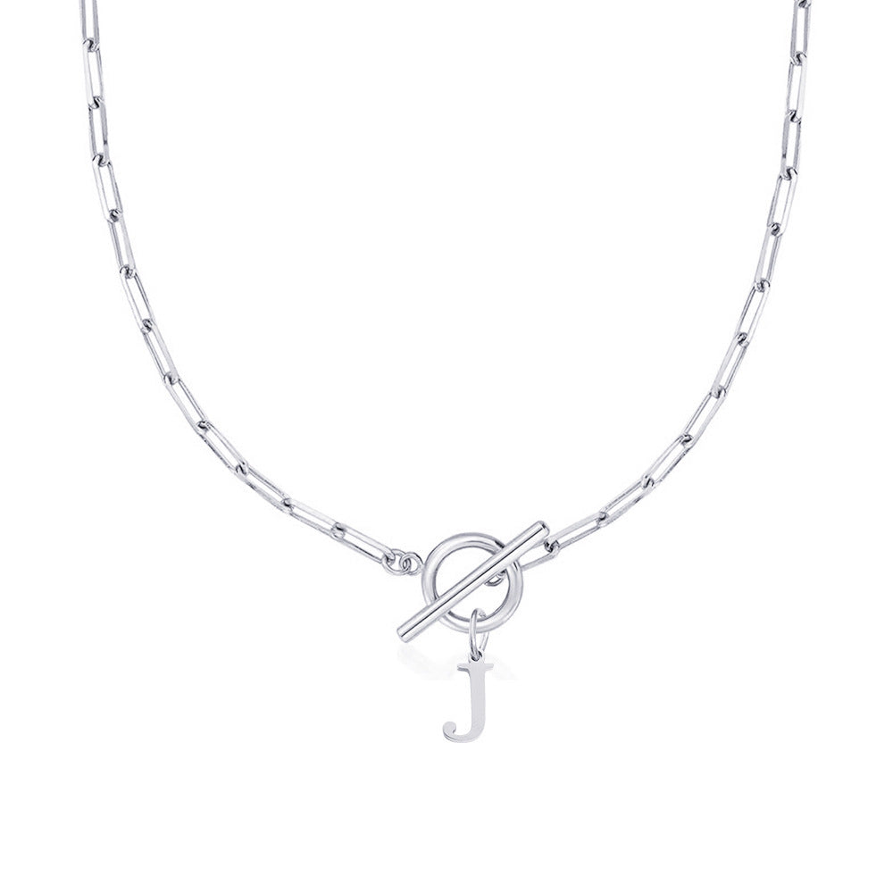 Signature Letter Lock Necklace 28