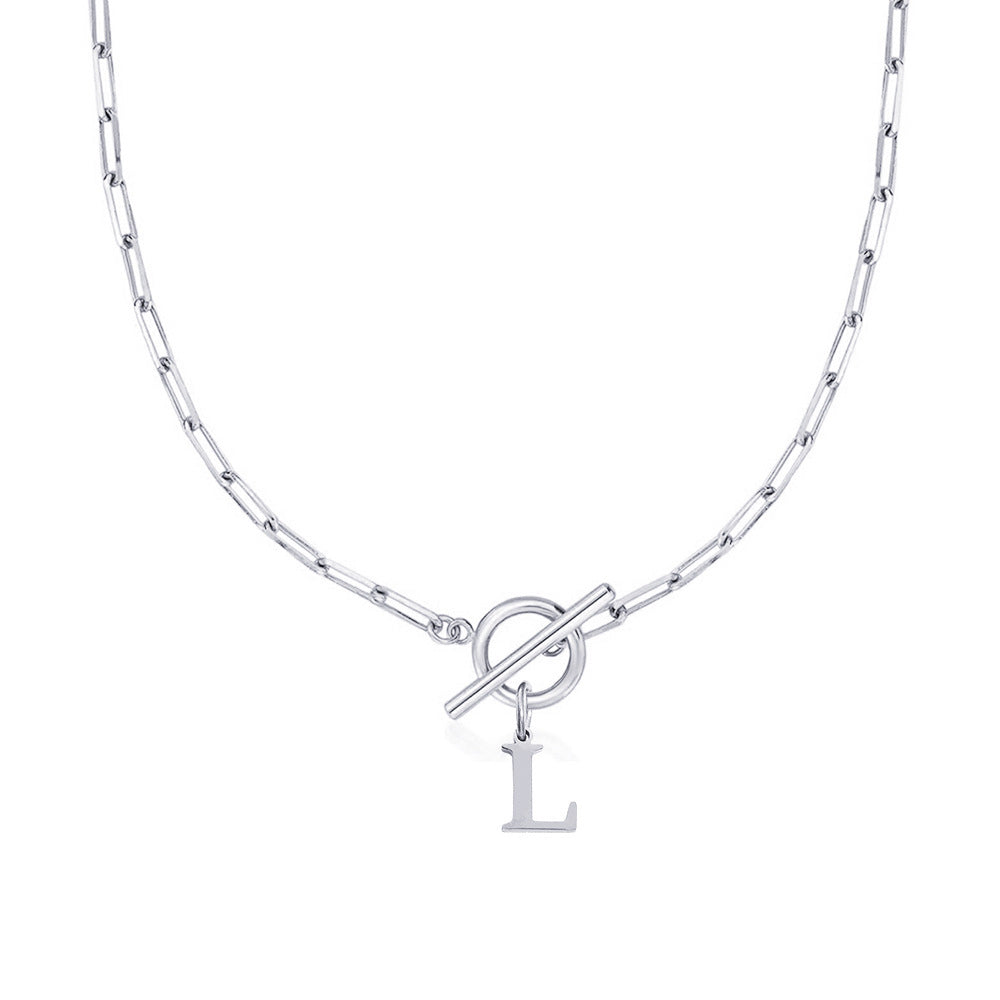 Signature Letter Lock Necklace 32