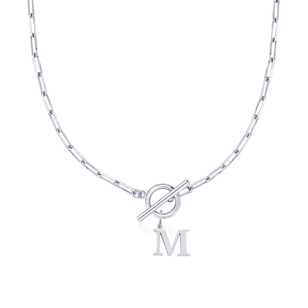 Signature Letter Lock Necklace 34