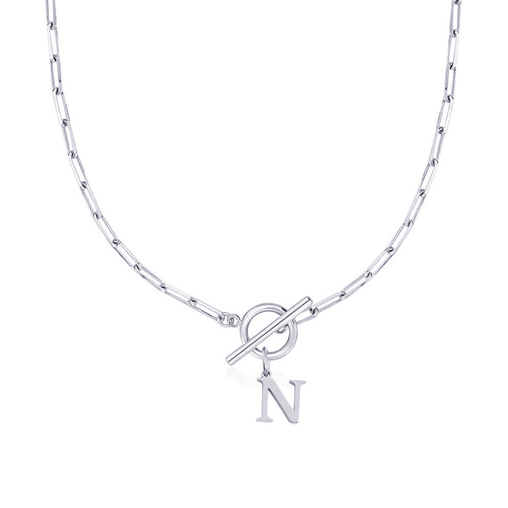 Signature Letter Lock Necklace 36