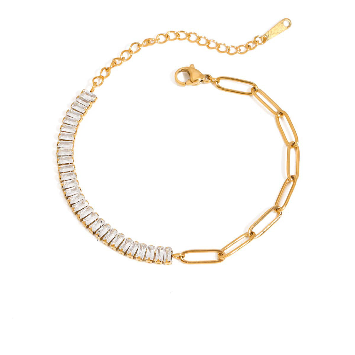 Nova Paperclip Tennis Bracelet 1
