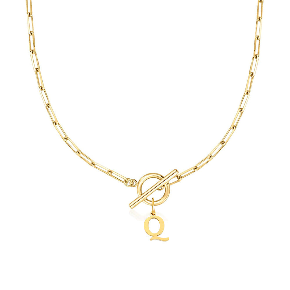 Signature Letter Lock Necklace 41
