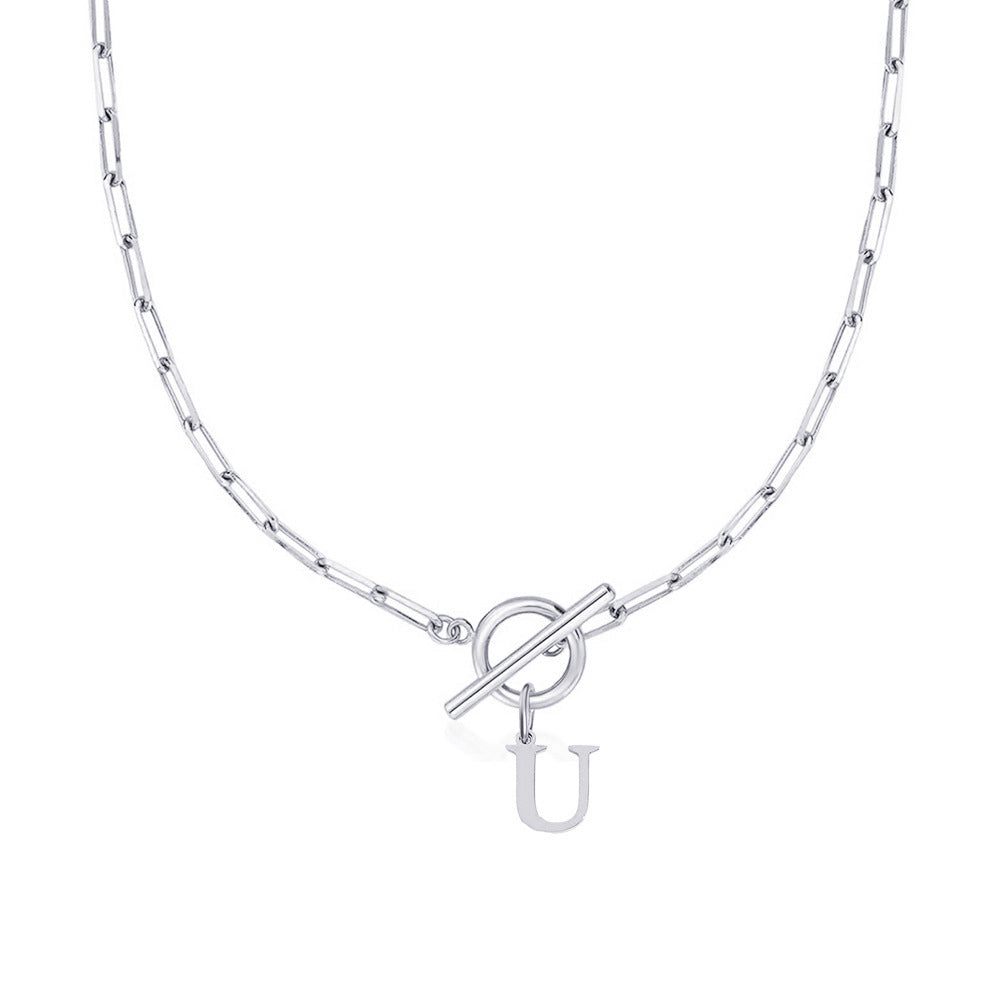 Signature Letter Lock Necklace 50