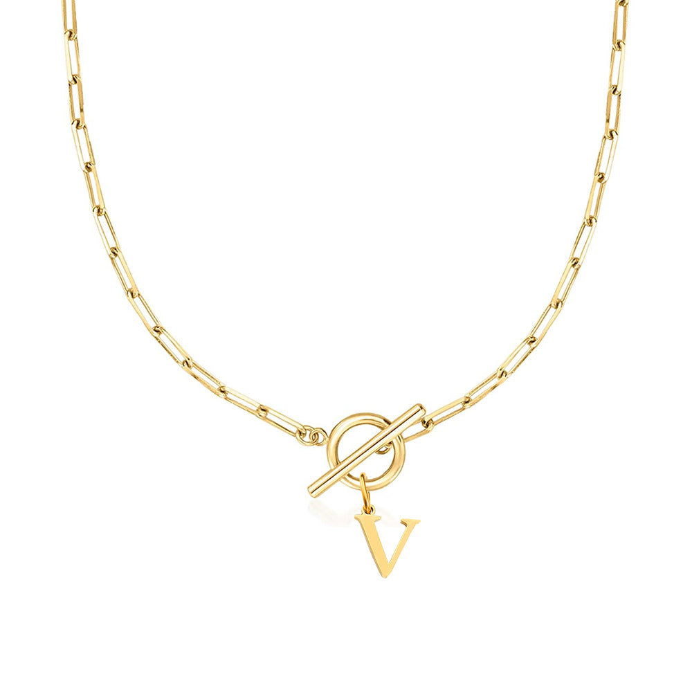Signature Letter Lock Necklace 51