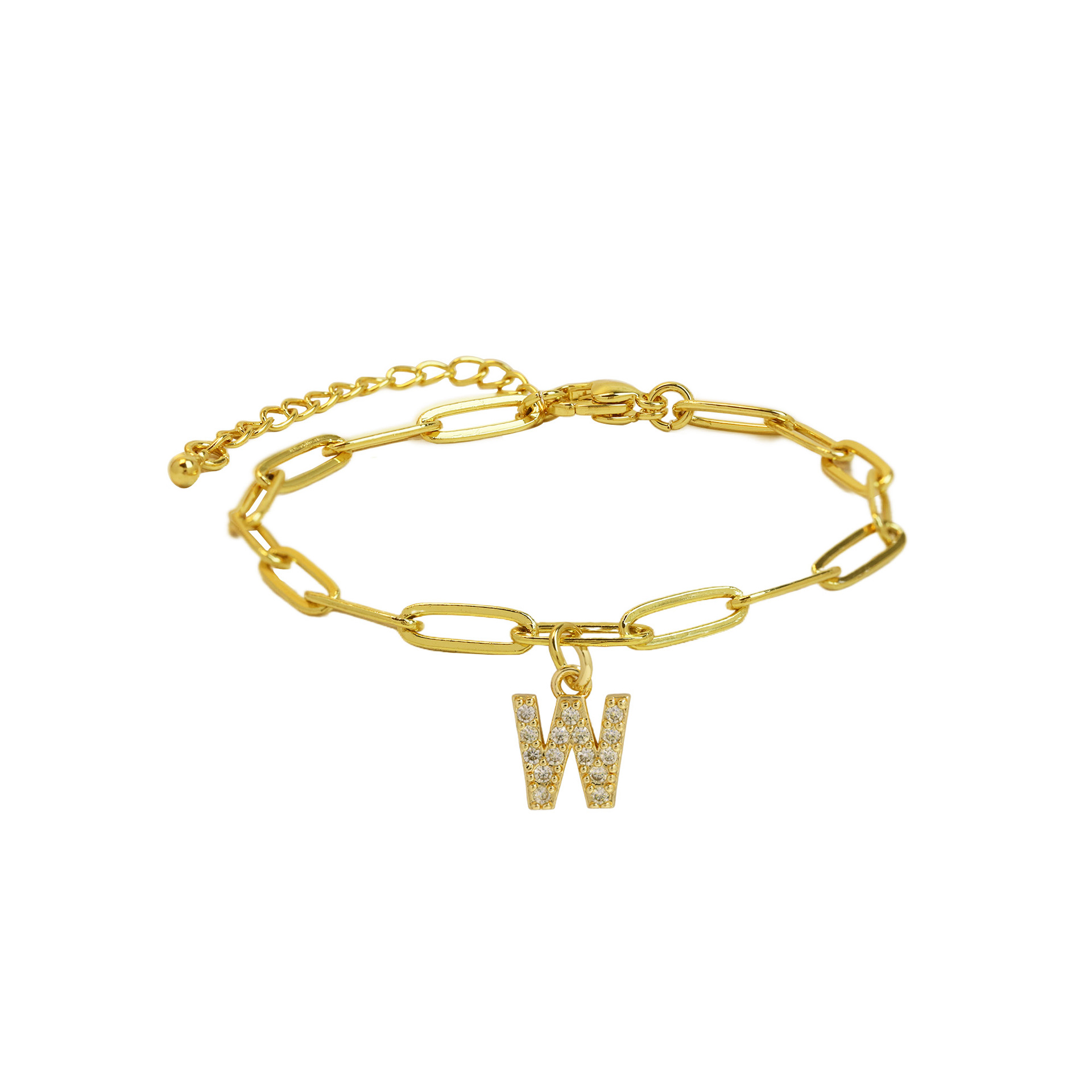 Dainty Letter Link Bracelet 29