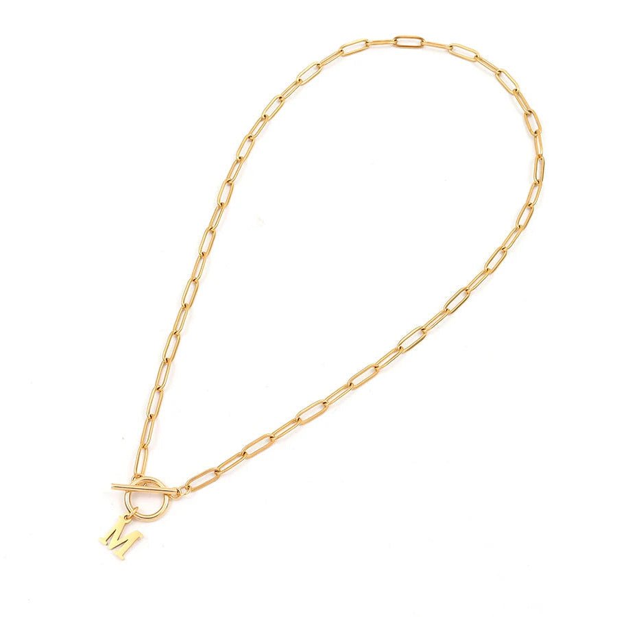 Signature Letter Lock Necklace 8