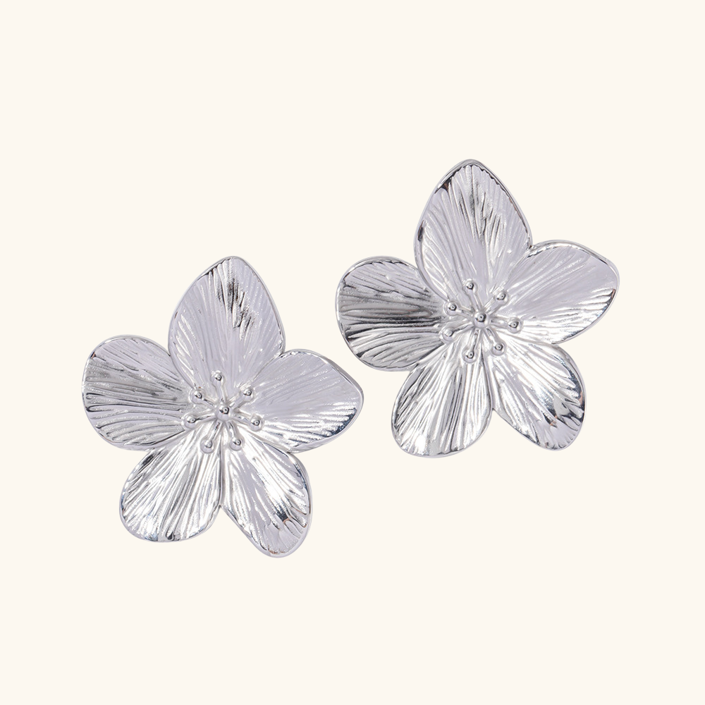 Silver Bloom Studs