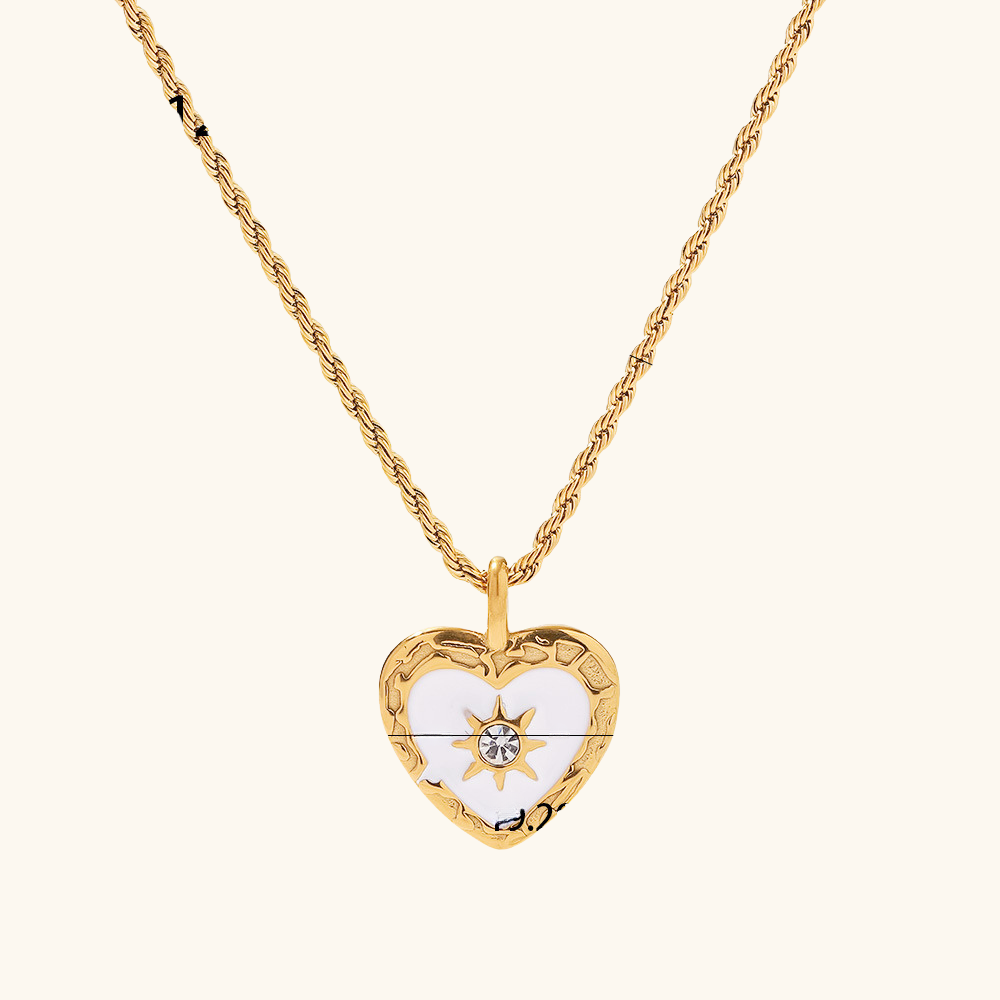 Luna Heart Gold Necklace