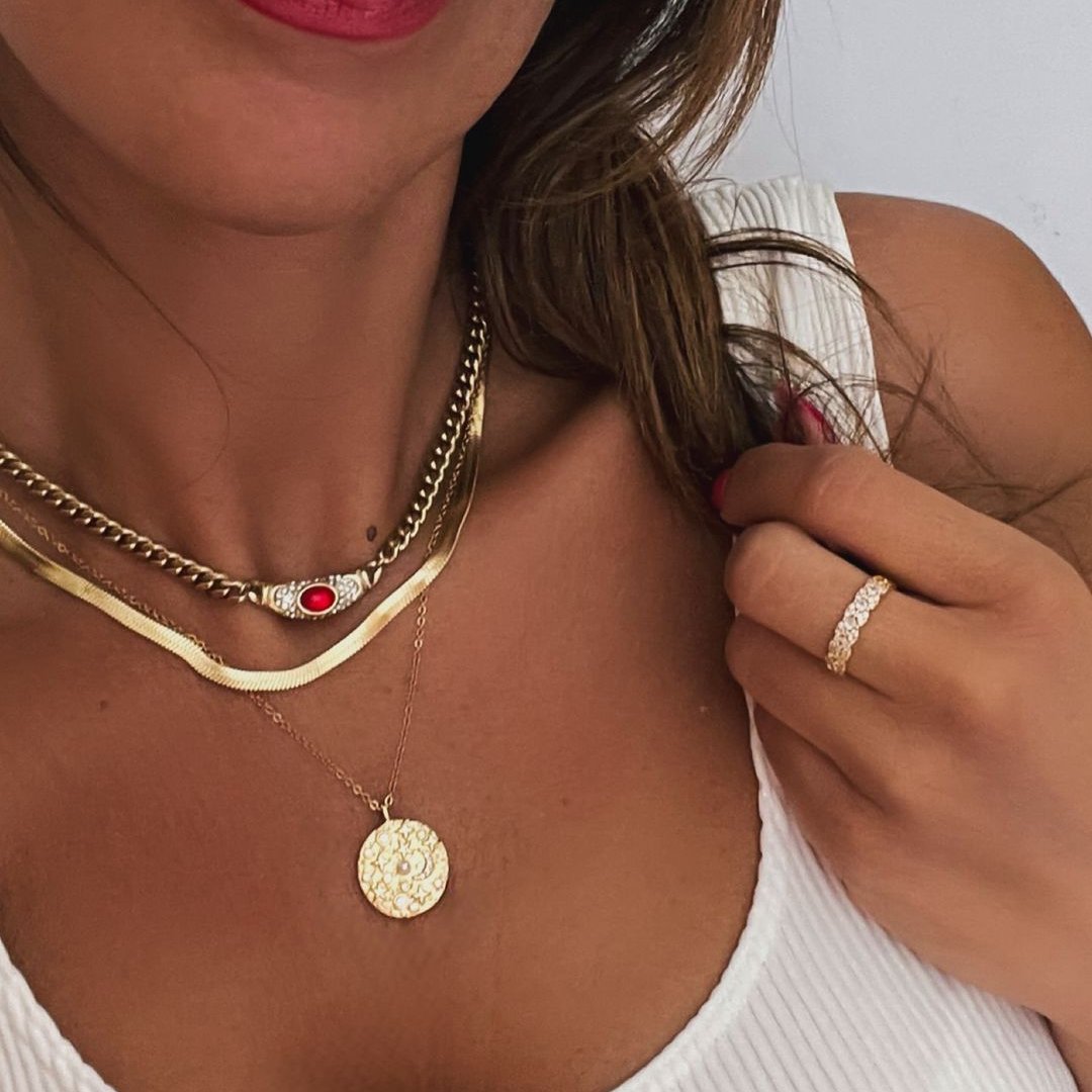 Rhea Vintage Gem Necklace 4