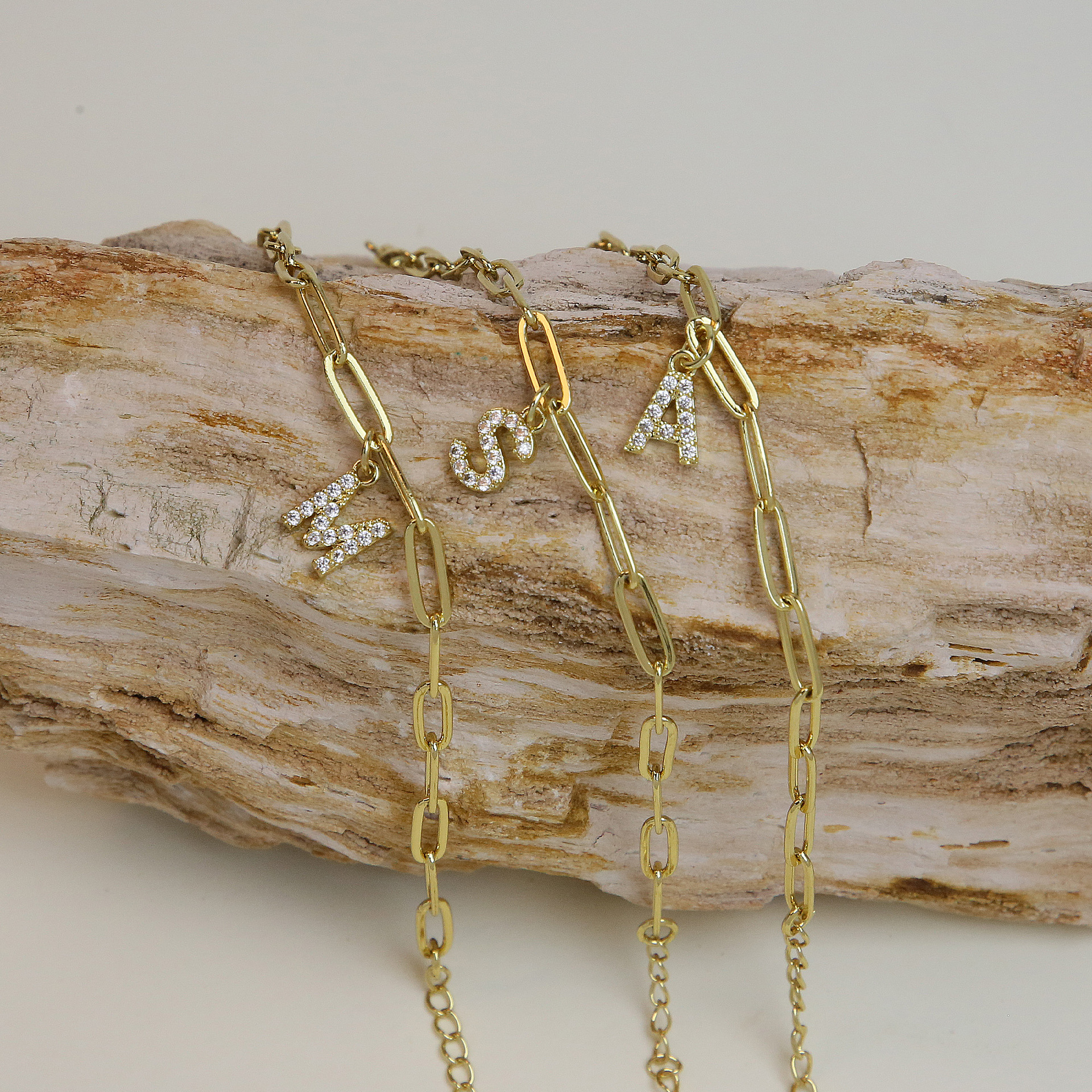 Dainty Letter Link Bracelet 5