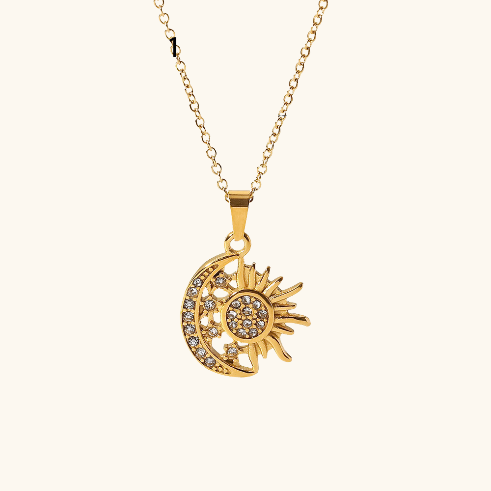 Solstice Sun & Moon Necklace