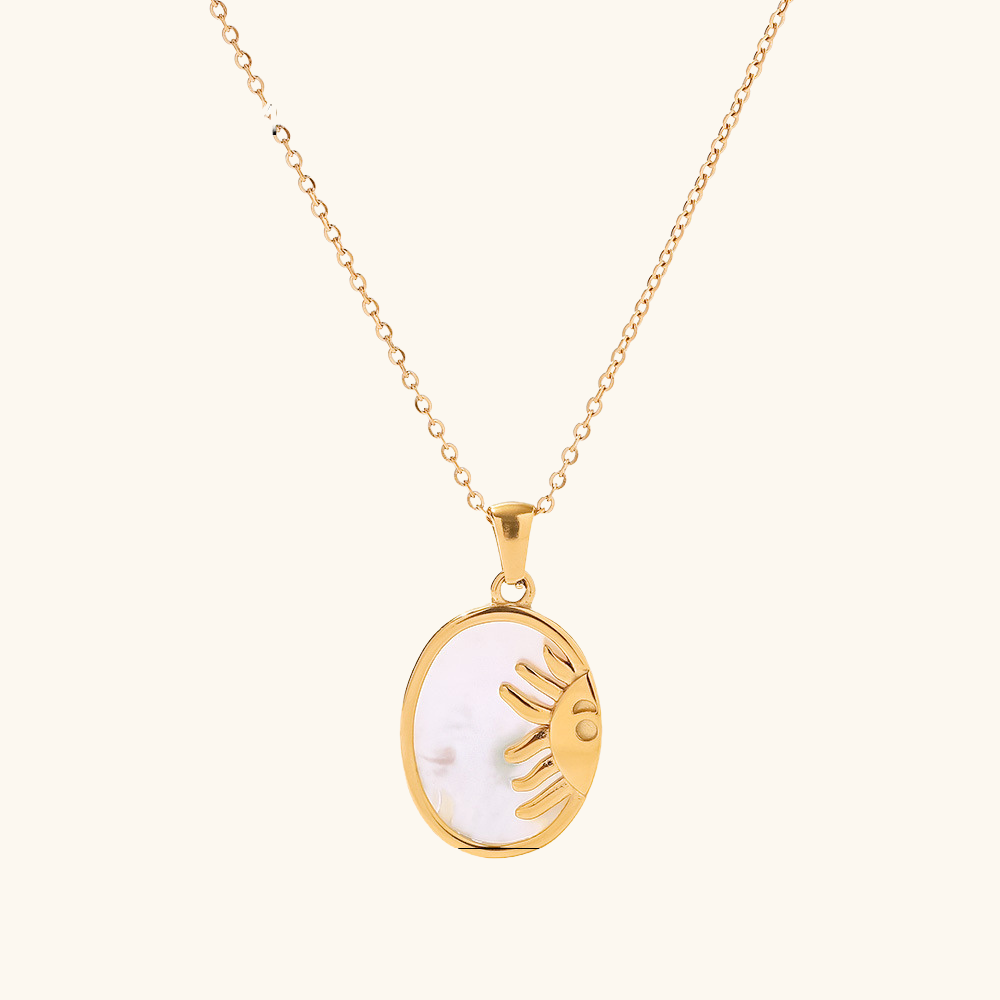 Celeste Sun Gold Necklace