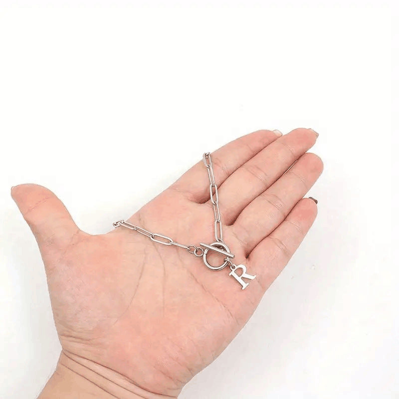 Signature Letter Lock Necklace 5