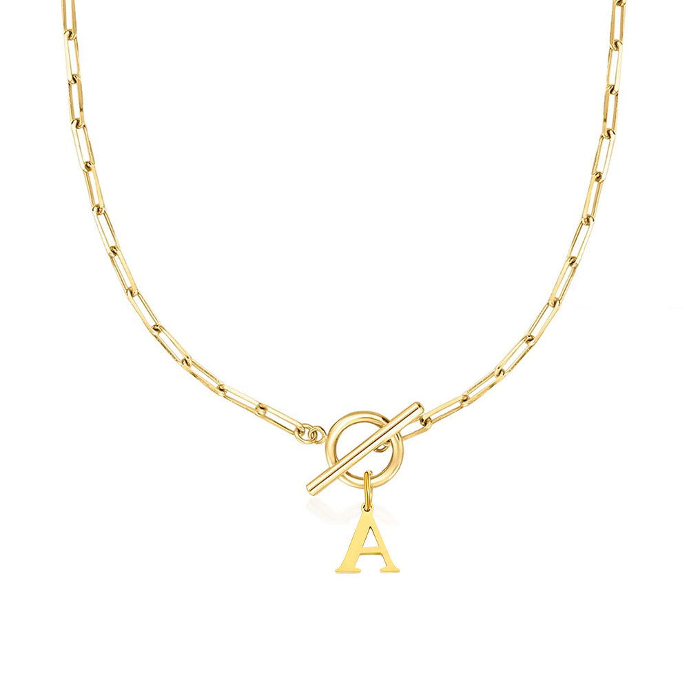 Signature Letter Lock Necklace 9