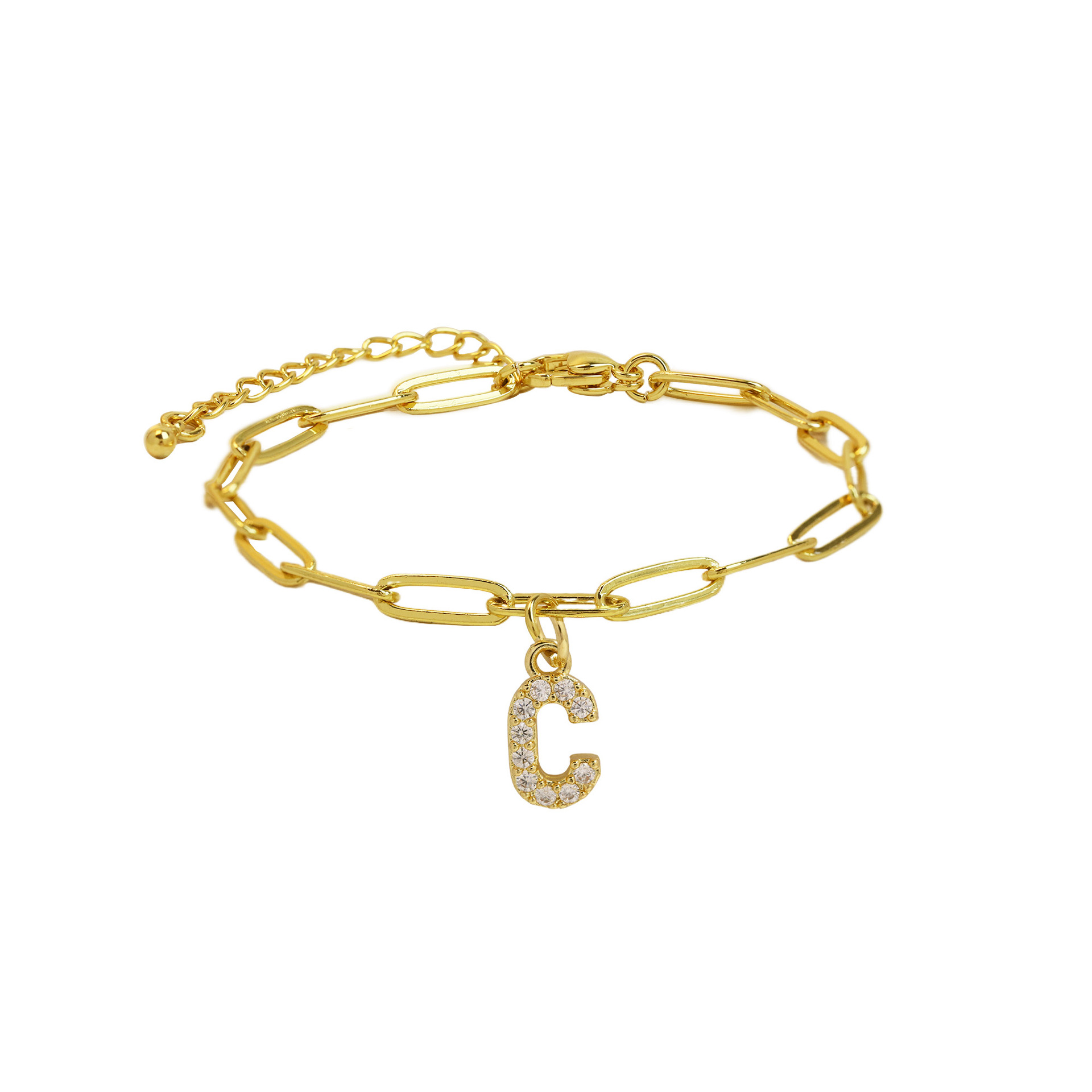 Dainty Letter Link Bracelet 9