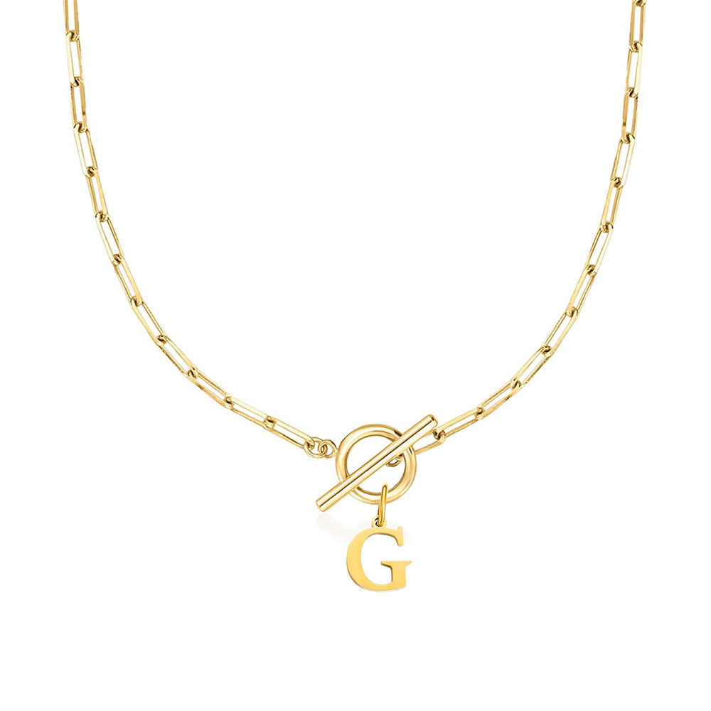 Signature Letter Lock Necklace 21