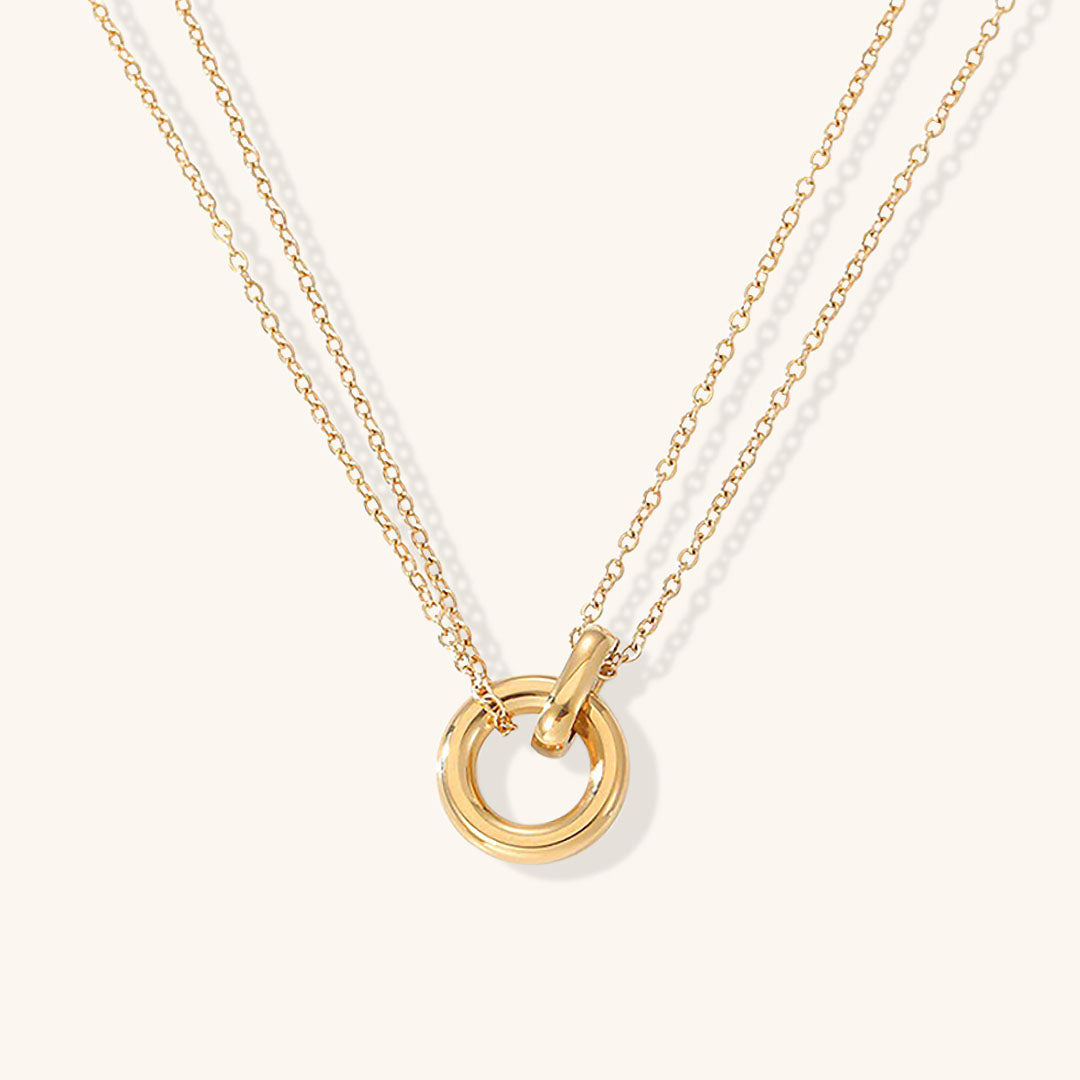 Mira Double Link Necklace