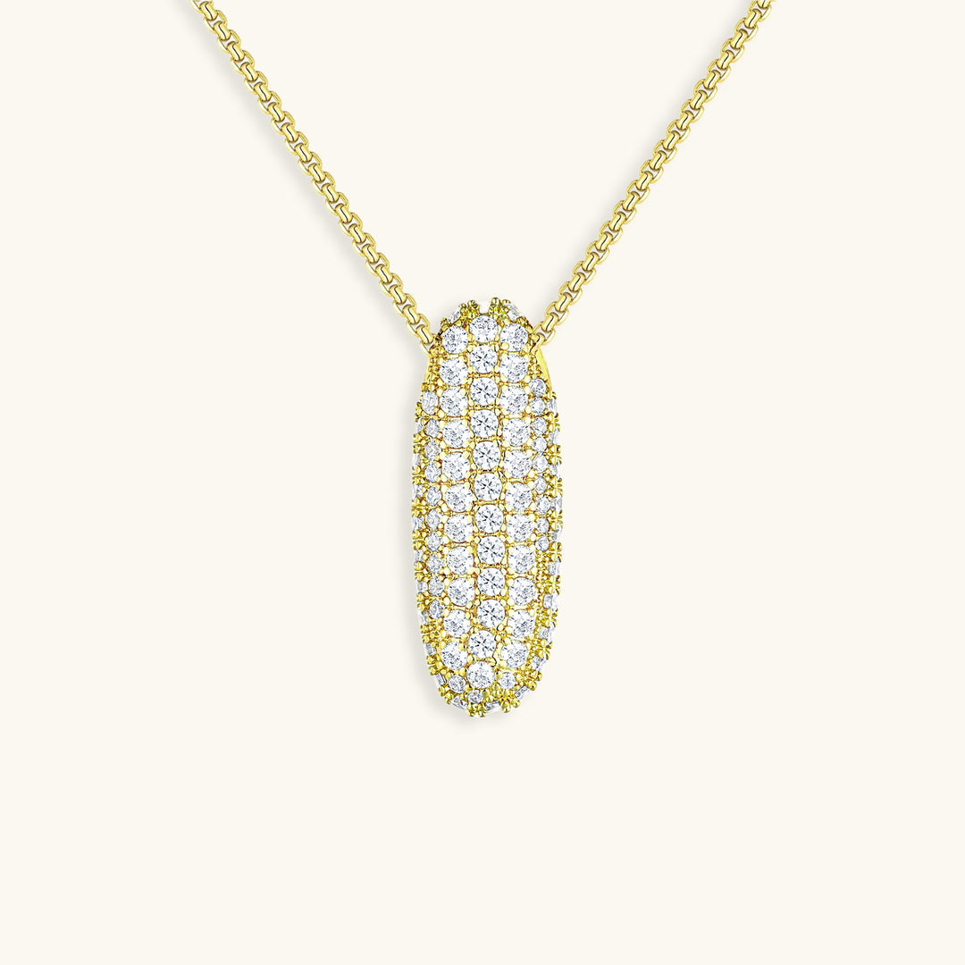 Bubble Initial Diamond Necklace 26