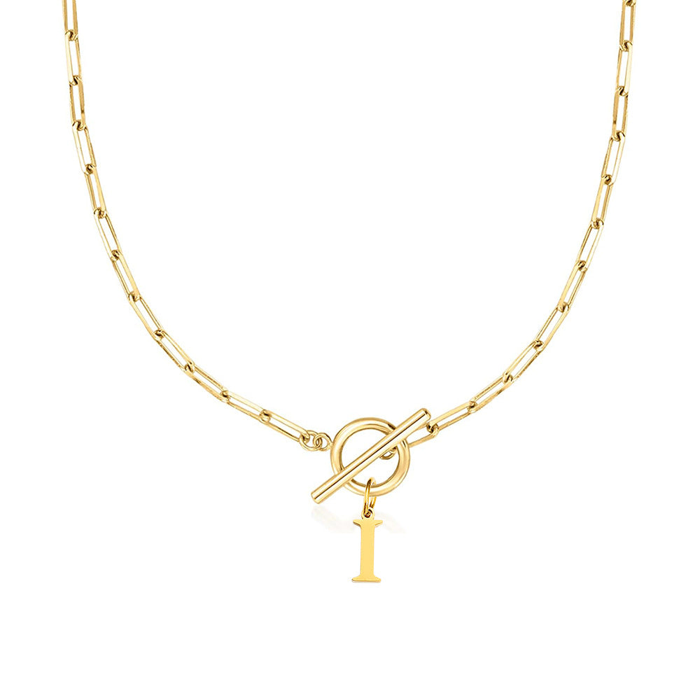 Signature Letter Lock Necklace 25