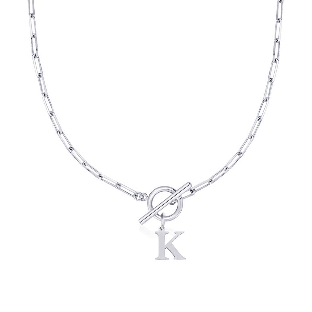 Signature Letter Lock Necklace 30