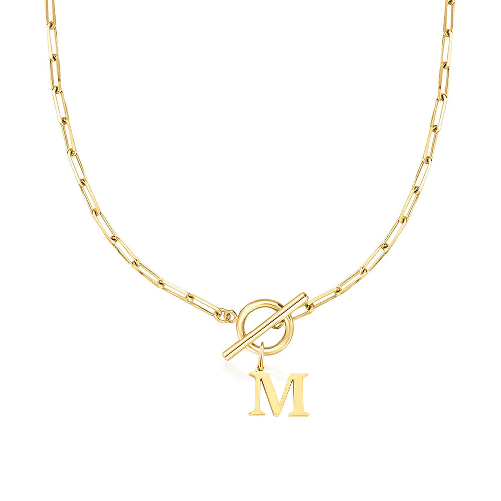Signature Letter Lock Necklace 33
