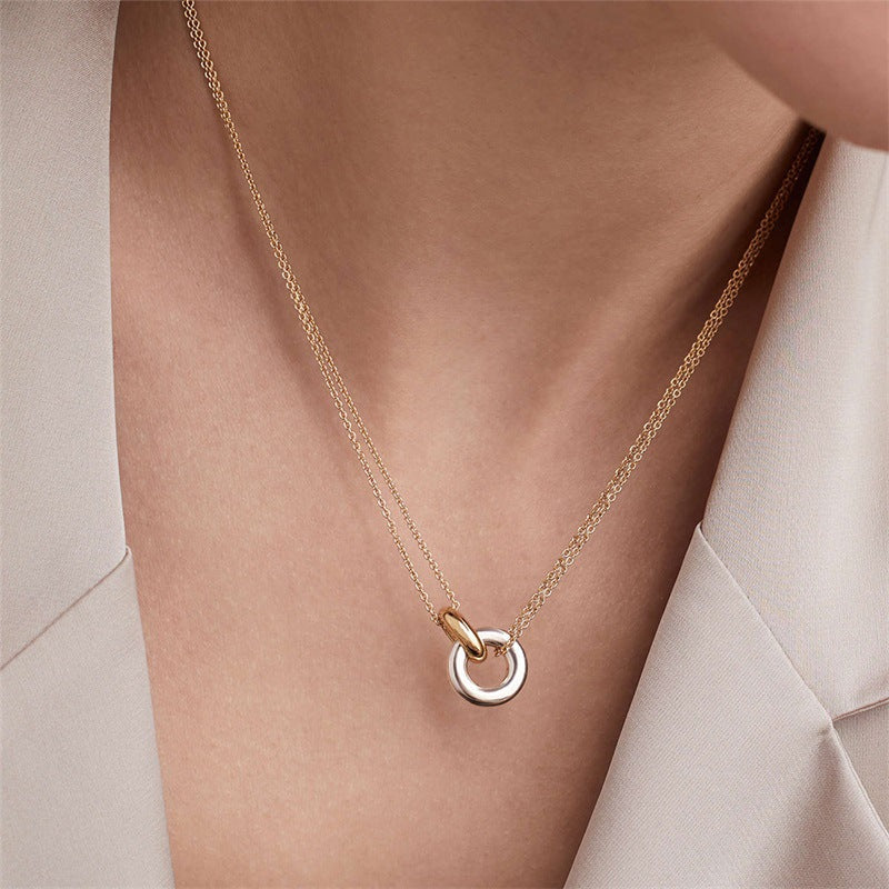 Mira Double Link Necklace