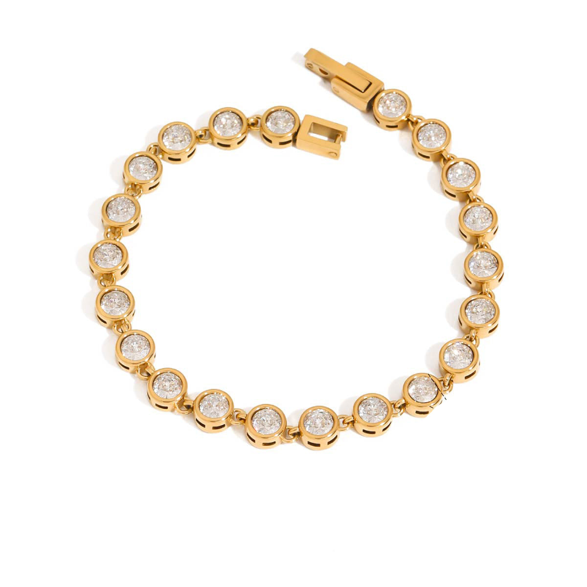 Solis Round Tennis Bracelet
