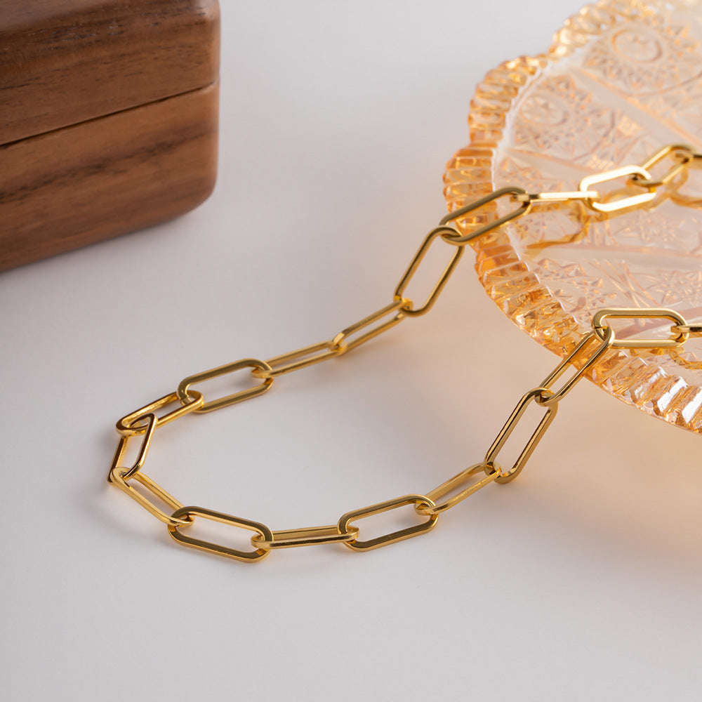 Lina Paperclip Chain Necklace 3