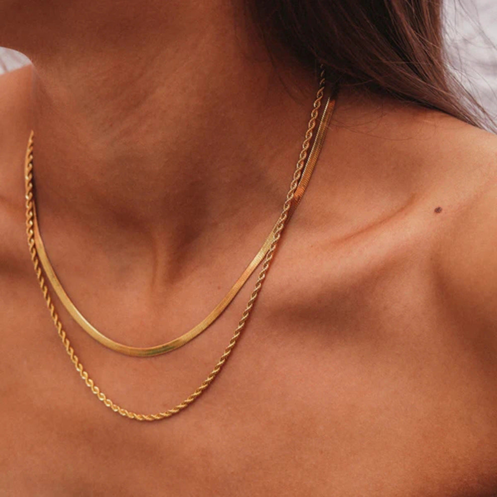 Elara Layered Chain Necklace