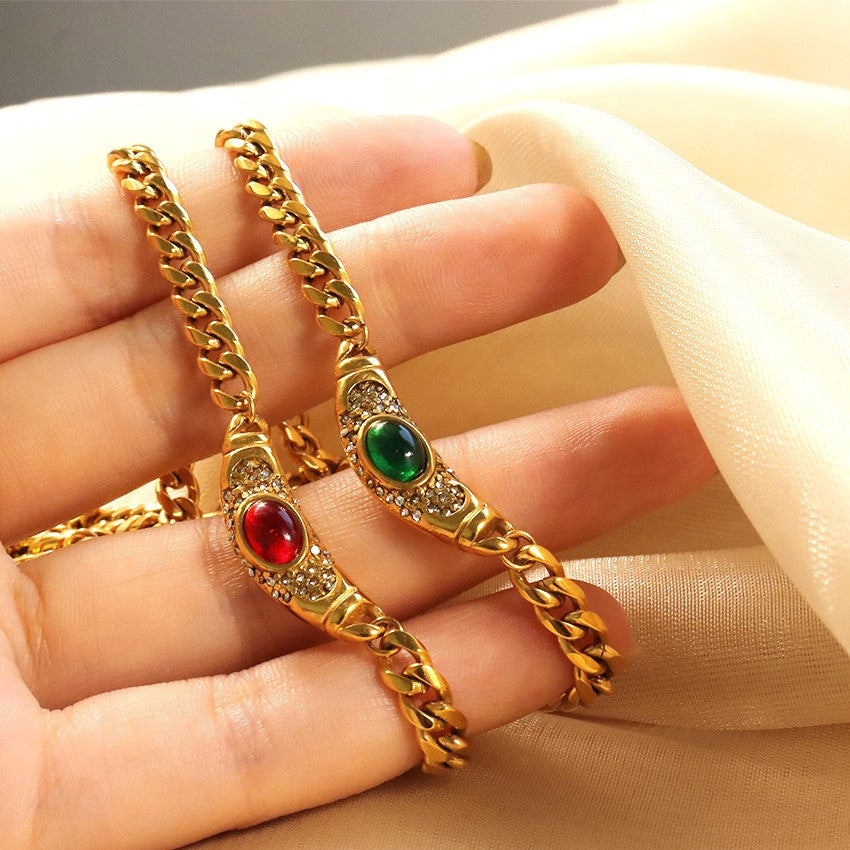 Rhea Vintage Gem Necklace 7