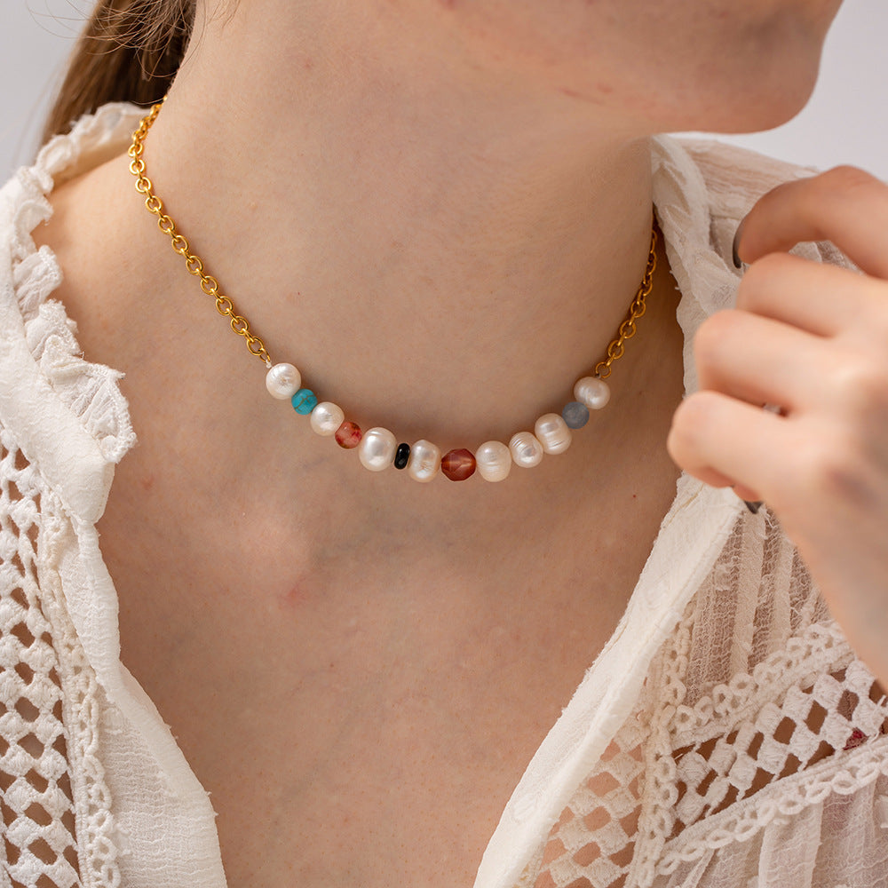 Amara Pearl & Color Chain