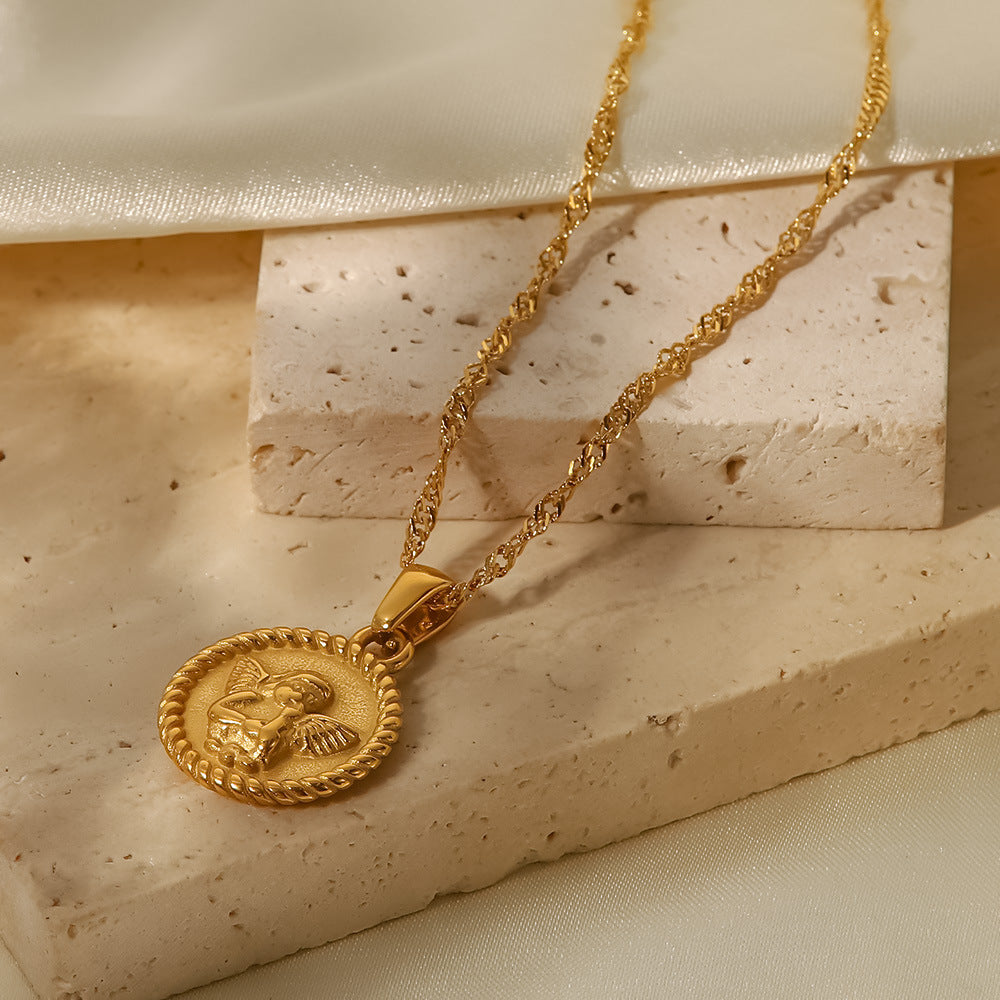 Astra Coin Medallion Necklace 3