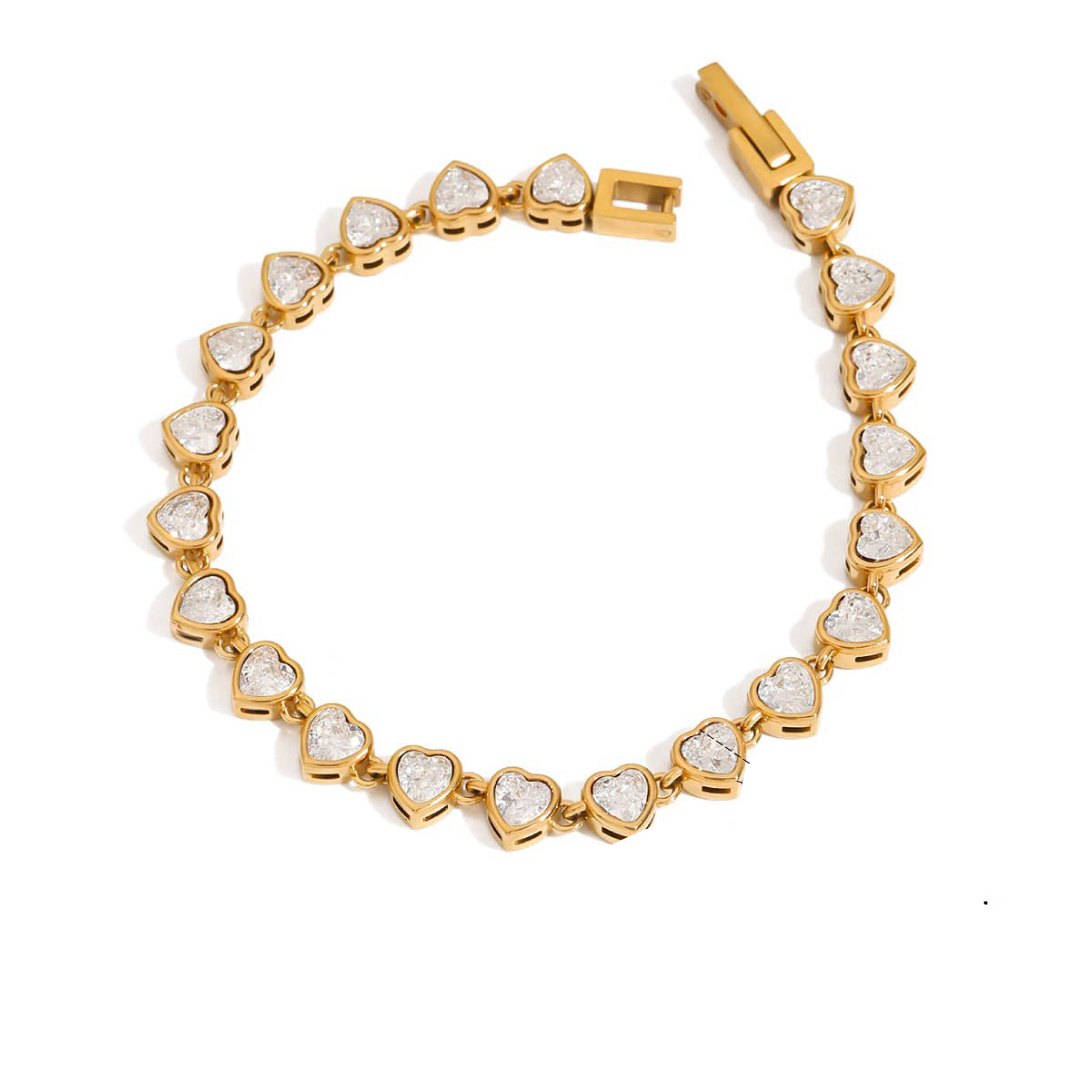 Amara Heart Tennis Bracelet
