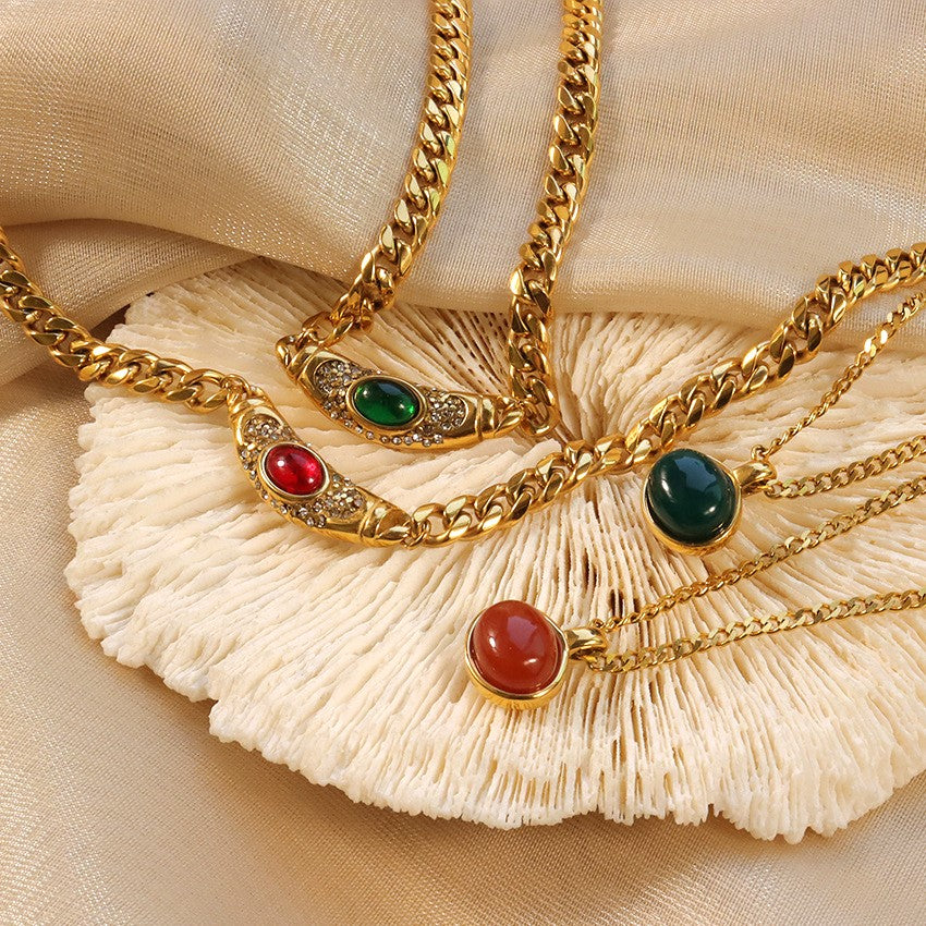 Rhea Vintage Gem Necklace 6