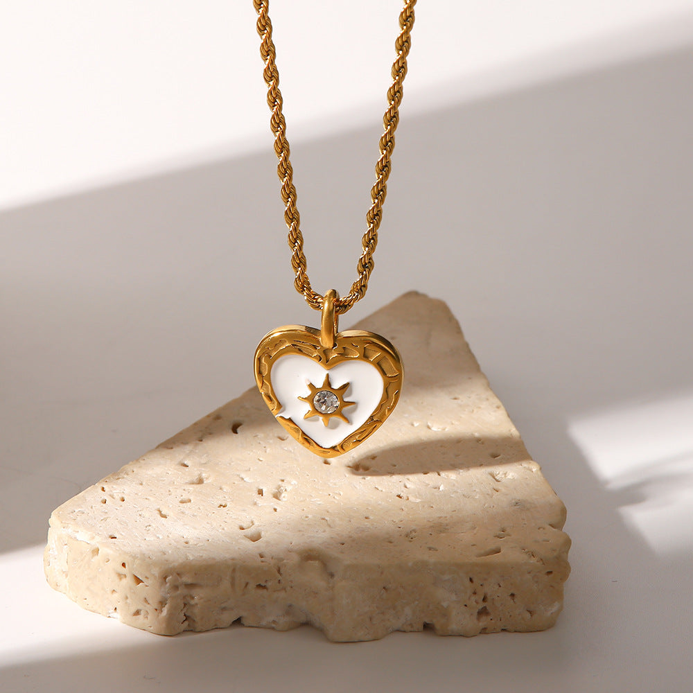 Luna Heart Gold Necklace