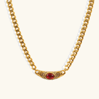 Rhea Vintage Gem Necklace