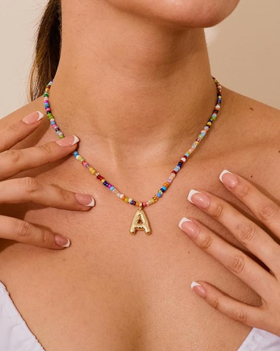 The Colorful Letter Necklace 7