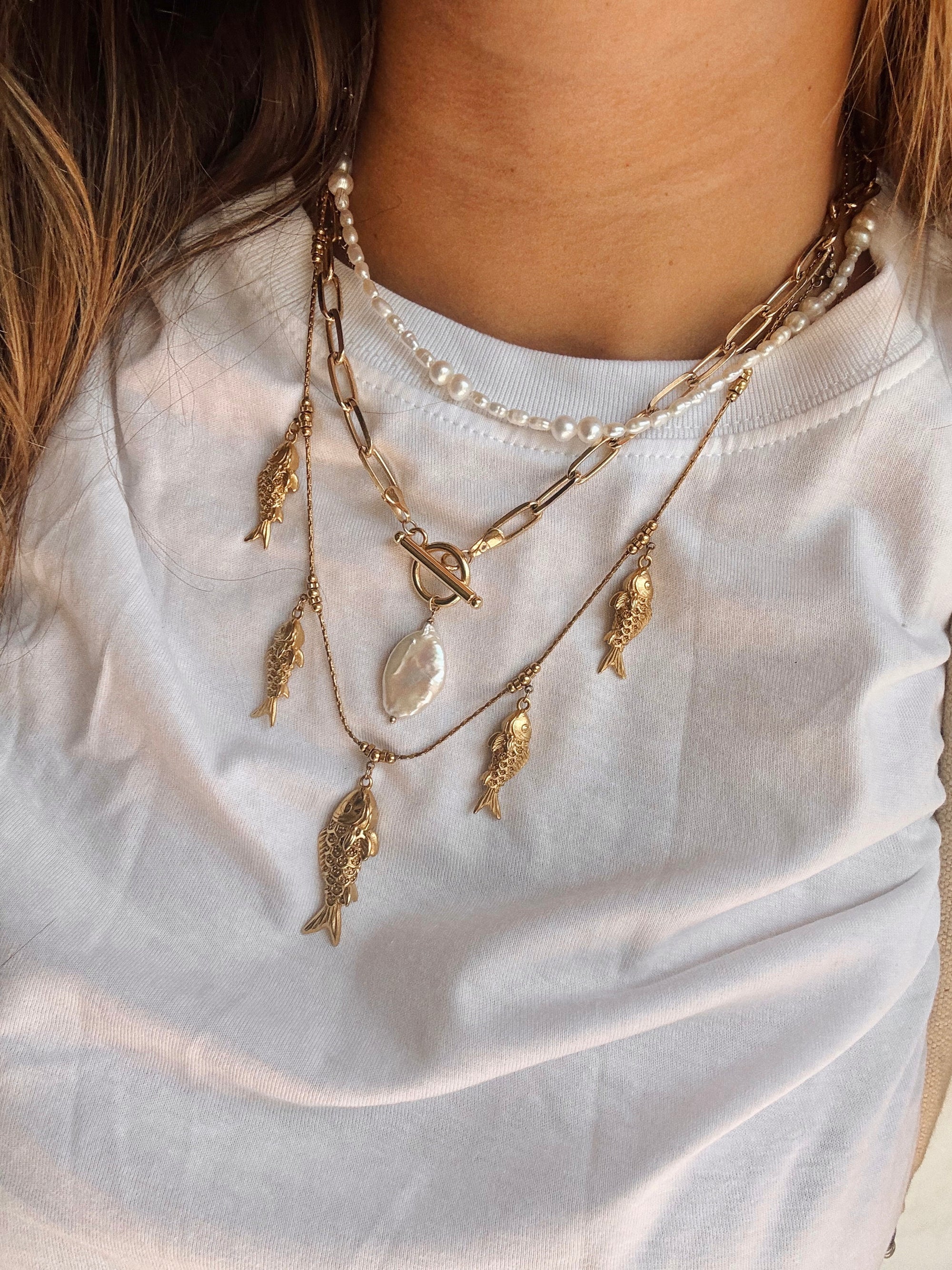 Arden Pearl Drop Necklace