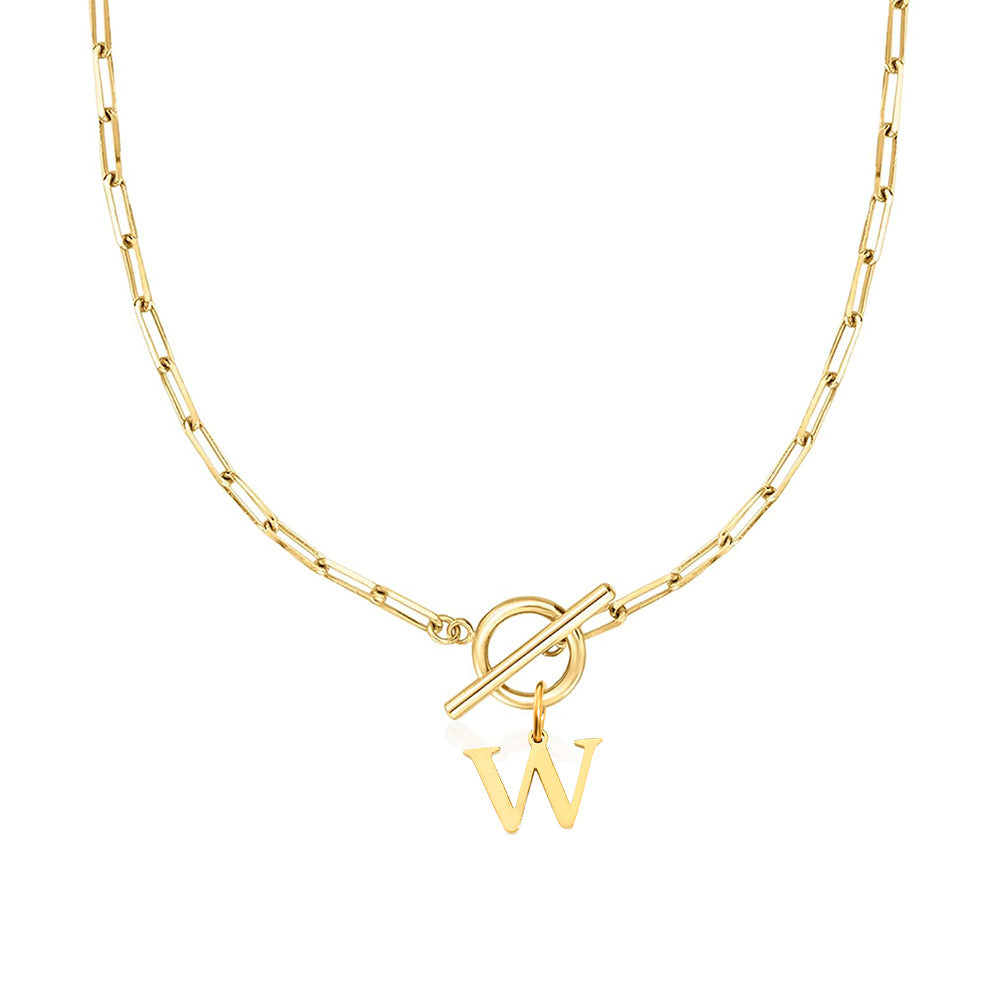 Signature Letter Lock Necklace 53