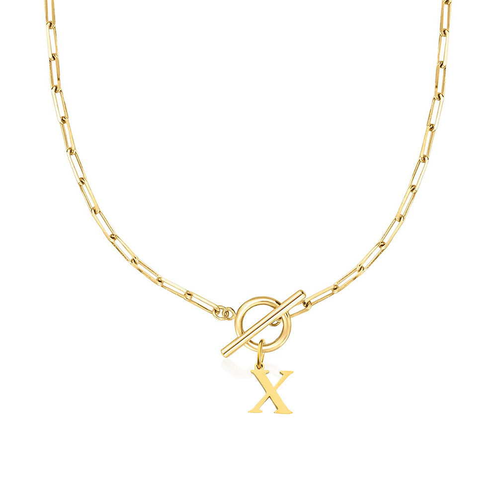 Signature Letter Lock Necklace 55