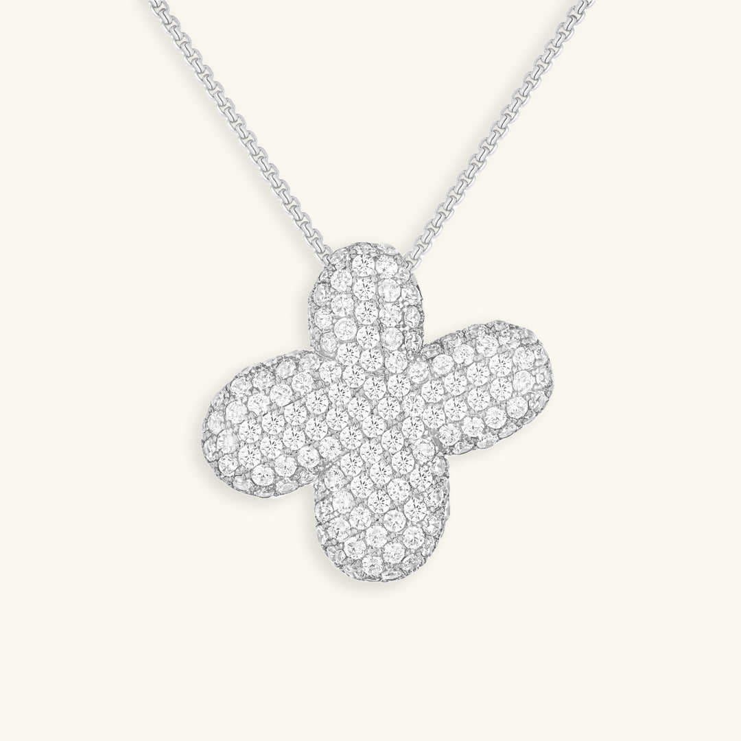 Bubble Initial Diamond Necklace 57