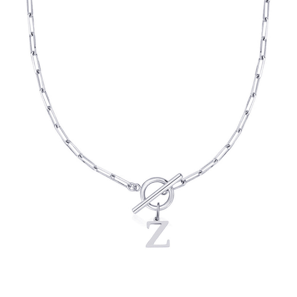 Signature Letter Lock Necklace 60