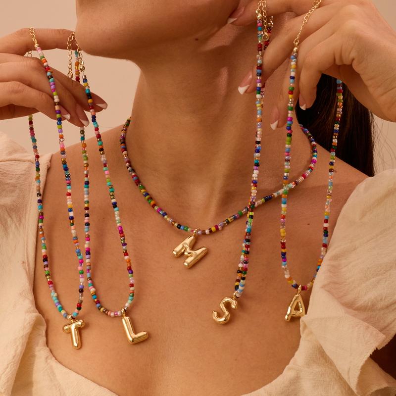 The Colorful Letter Necklace 3